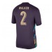 Maillot de foot Angleterre Kyle Walker #2 Extérieur vêtements Europe 2024 Manches Courtes